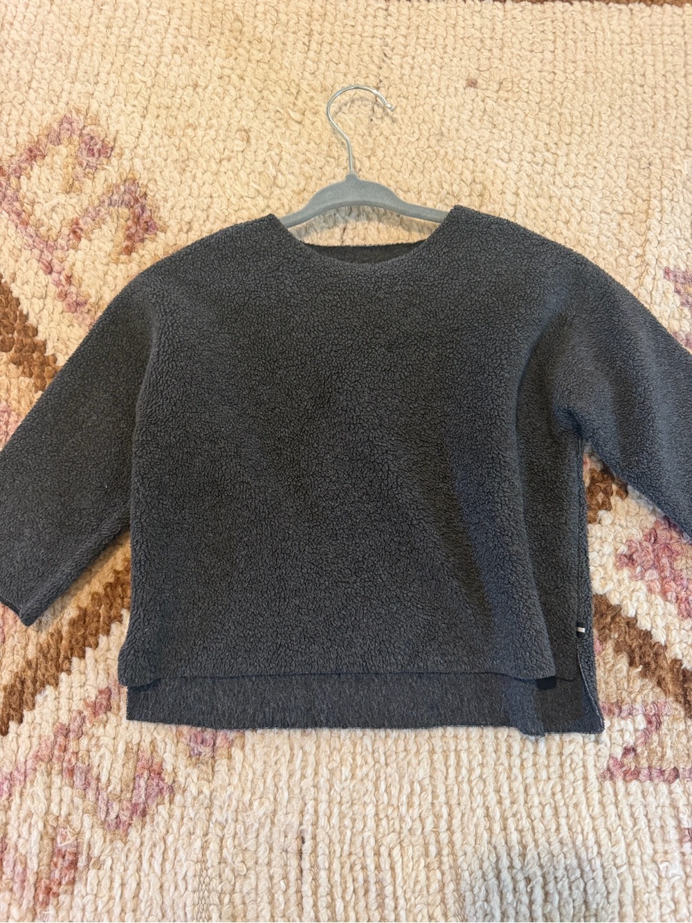 Makie Cozy Fleece Pullover - Charcoal